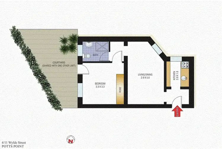Fifth view of Homely apartment listing, 4/11 Wylde Street, Potts Point NSW 2011
