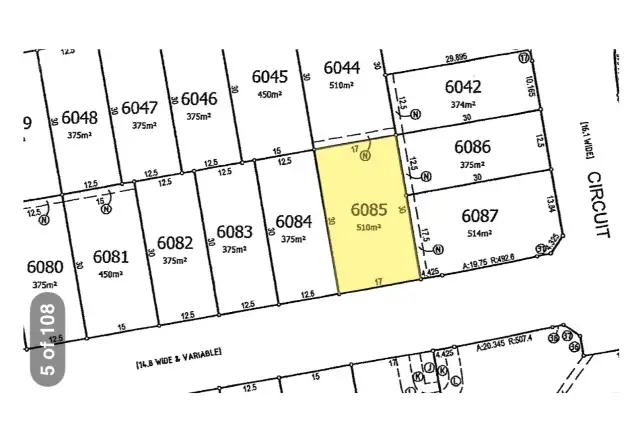 Main view of Homely land listing, Lot 6085 Spitzer Street, Gregory Hills NSW 2557