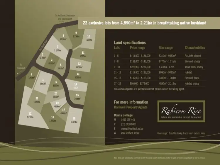 Fifth view of Homely land listing, LOT 7 Woodland Rise, Northdown TAS 7307