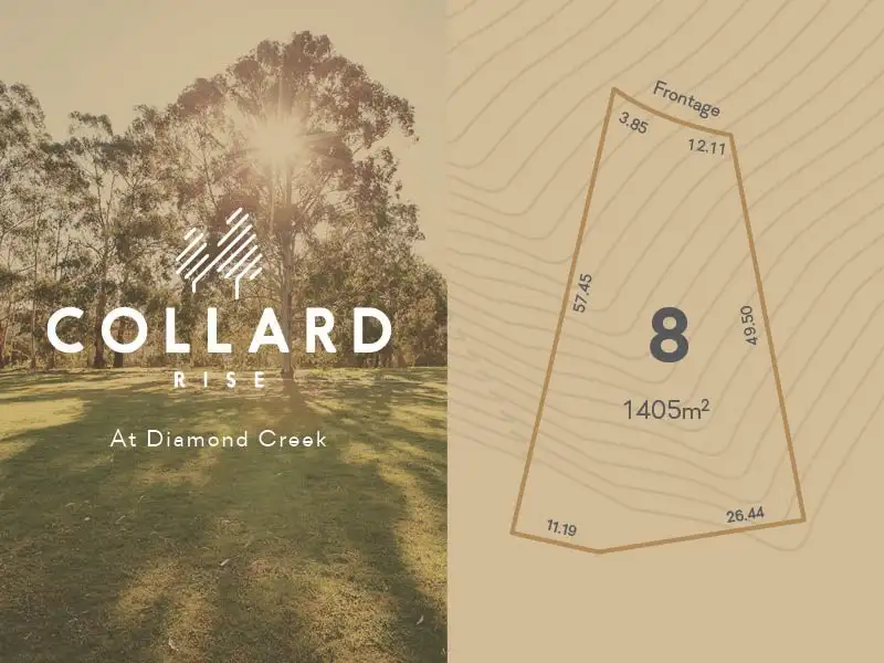 Main view of Homely land listing, LOT 8, 60-122 Serenity Place, Diamond Creek VIC 3089