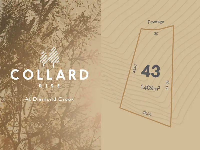 Main view of Homely land listing, LOT 43, 60-122 Serenity Place, Diamond Creek VIC 3089