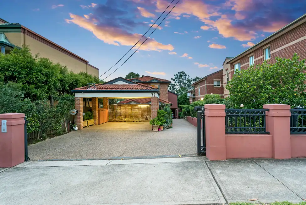 Main view of Homely townhouse listing, 1/72 Hampden Road, Russell Lea NSW 2046