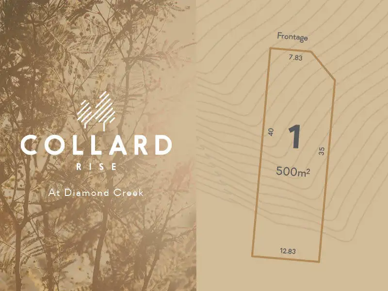 Main view of Homely land listing, LOT 1, 60-122 Serenity Place, Diamond Creek VIC 3089