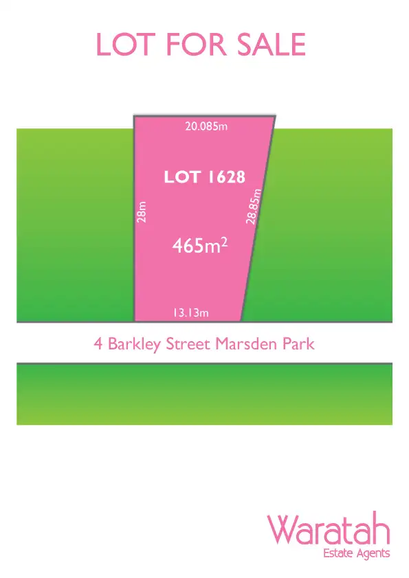 LOT 1628, 4 Barkley Street, Marsden Park NSW 2765