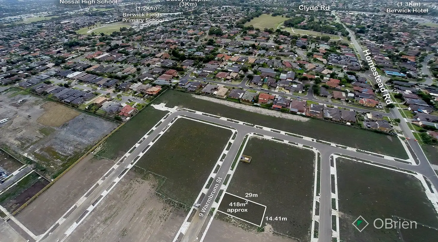 Main view of Homely land listing, 9 Warmbrunn Crescent, Berwick VIC 3806