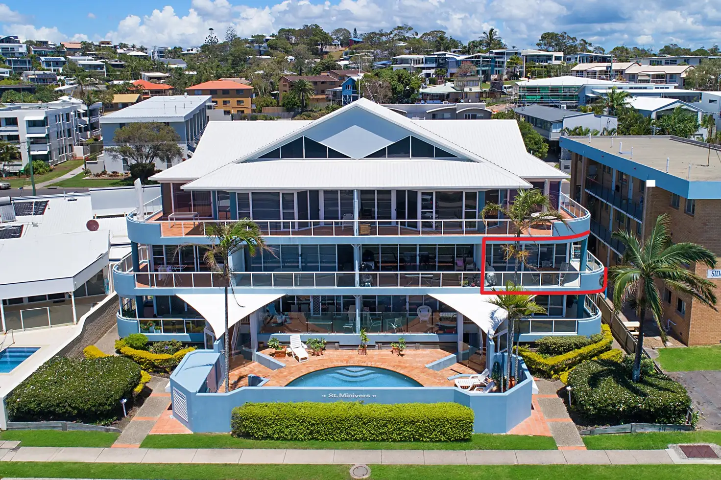 Main view of Homely unit listing, 8/15-17 Boolarong Crescent, Alexandra Headland QLD 4572