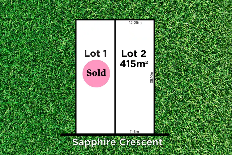 Main view of Homely land listing, LOT 2, 8 Sapphire Crescent, Highbury SA 5089