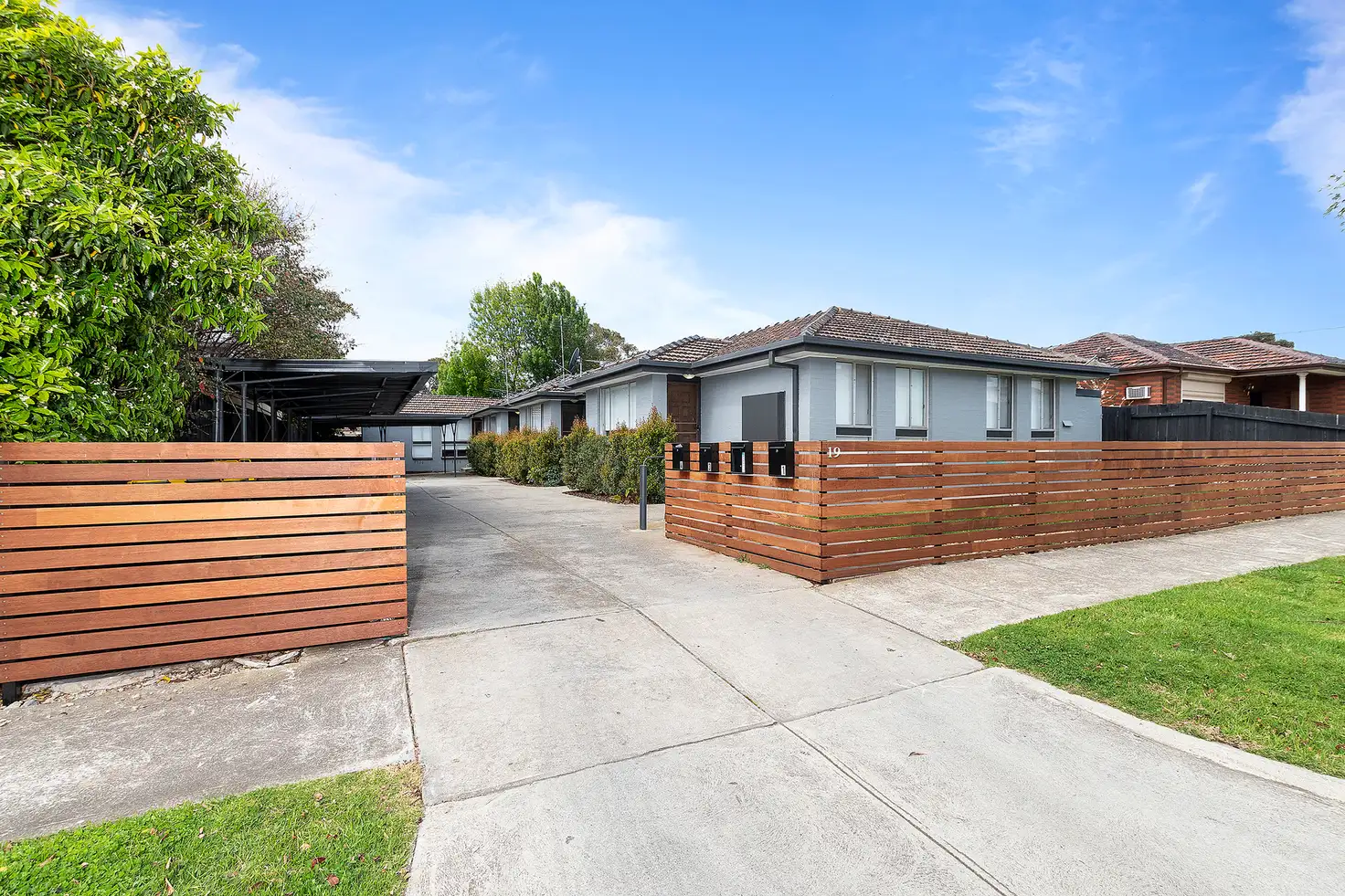 Main view of Homely block of units listing, 1-4/19 Saltley Street, South Kingsville VIC 3015