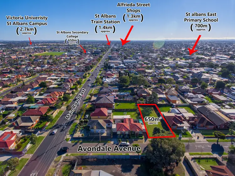 Main view of Homely land listing, 1 Avondale Avenue, St Albans VIC 3021