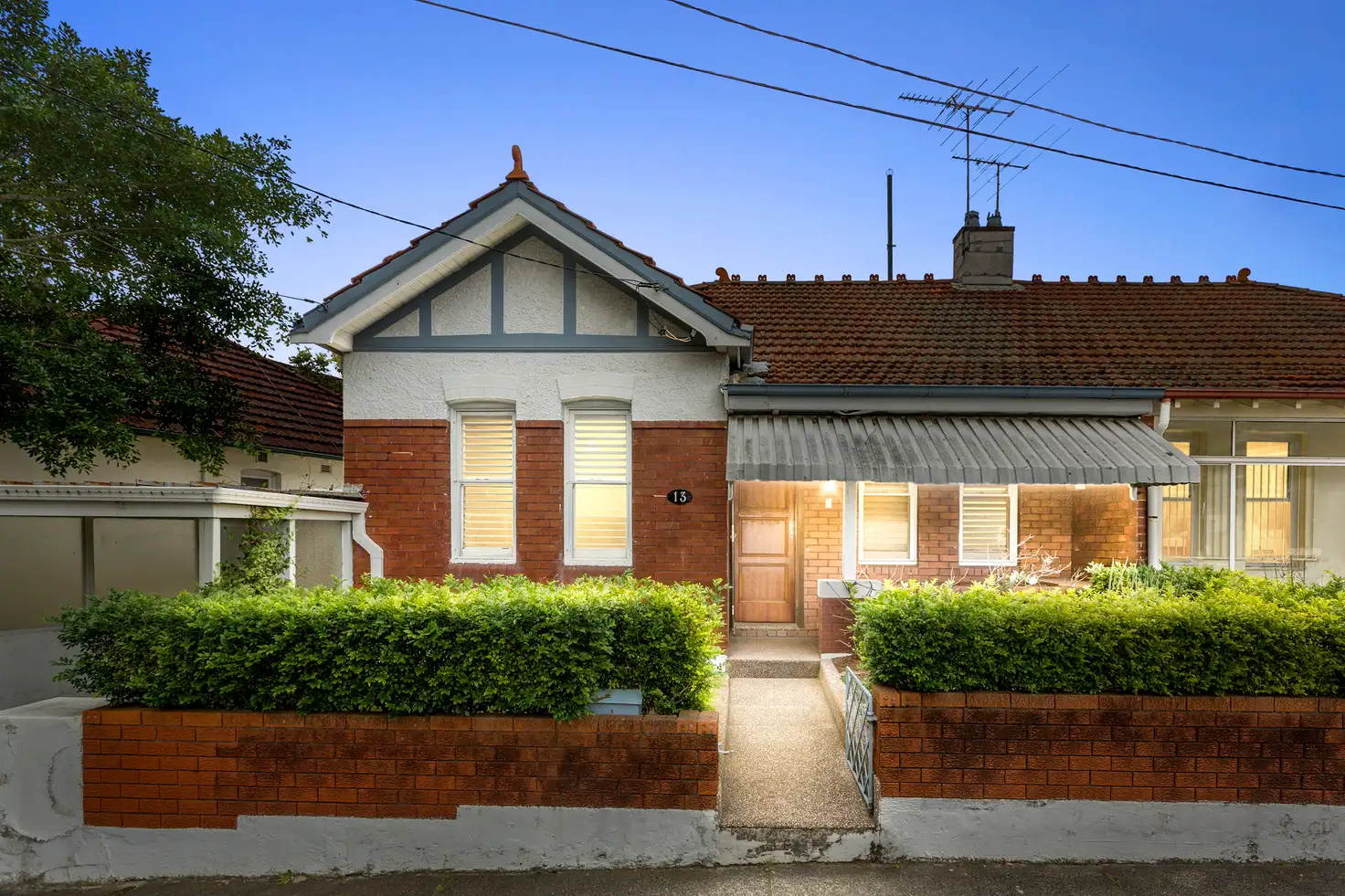 Main view of Homely semi-detached listing, 13 Harbourne Road, Kingsford NSW 2032