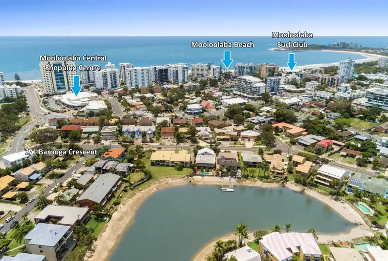 Main view of Homely unit listing, 2/1 Barooga Crescent, Mooloolaba QLD 4557
