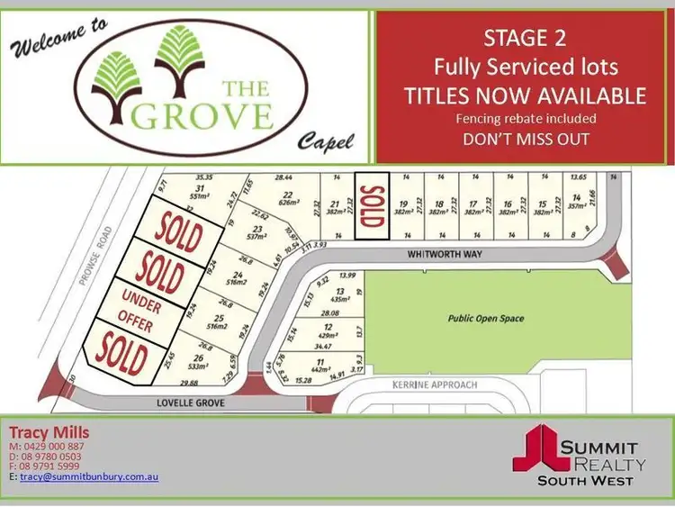 Second view of Homely land listing, LOT 12 The Grove, Capel WA 6271