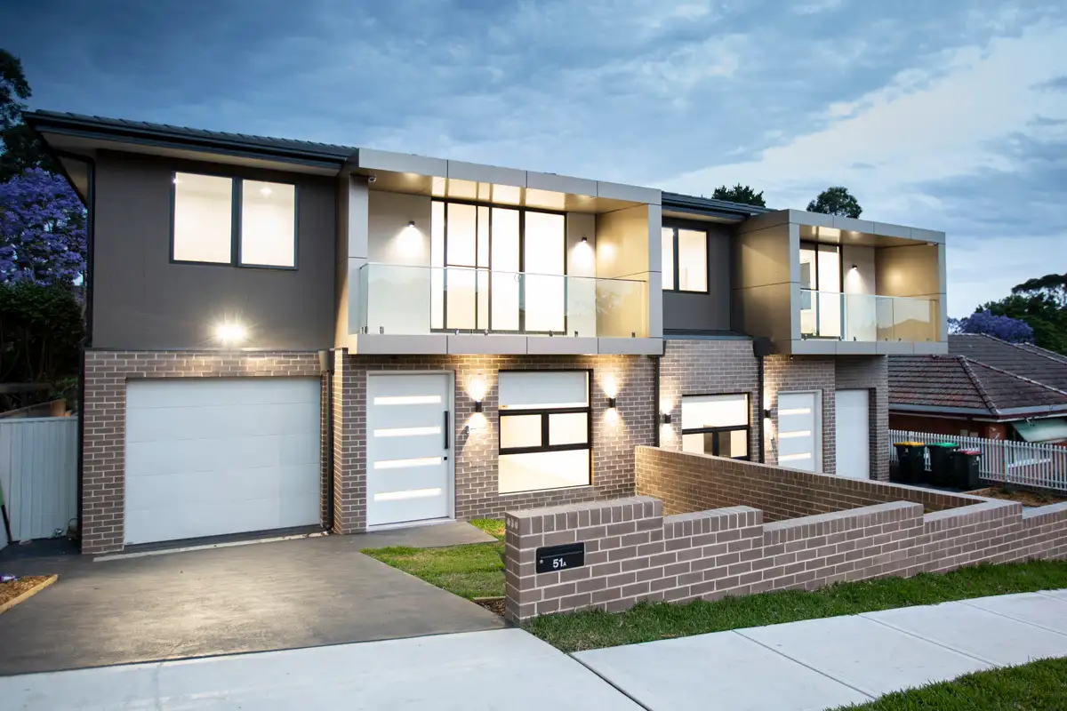 Main view of Homely semi-detached listing, 51A Shaftsbury Road, Denistone NSW 2114