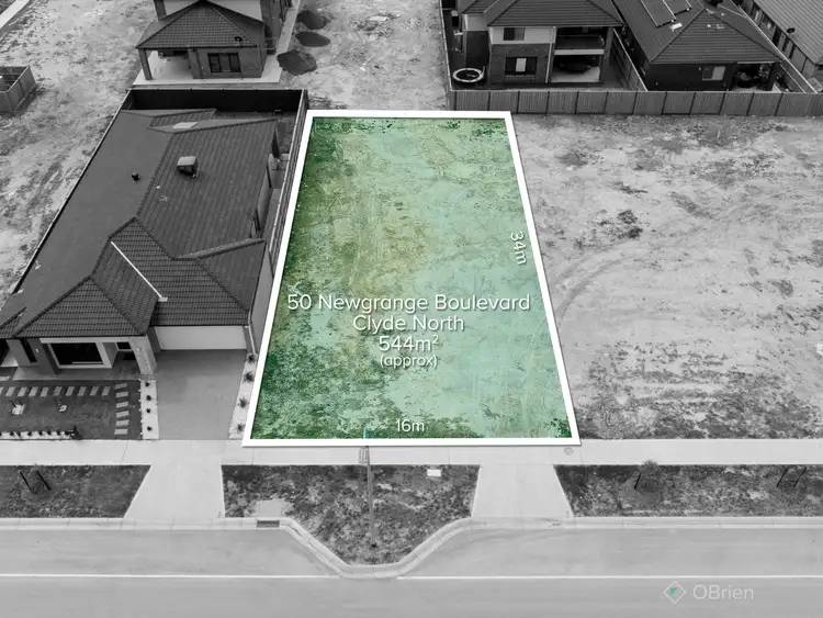 Main view of Homely land listing, 50 Newgrange Boulevard, Clyde North VIC 3978