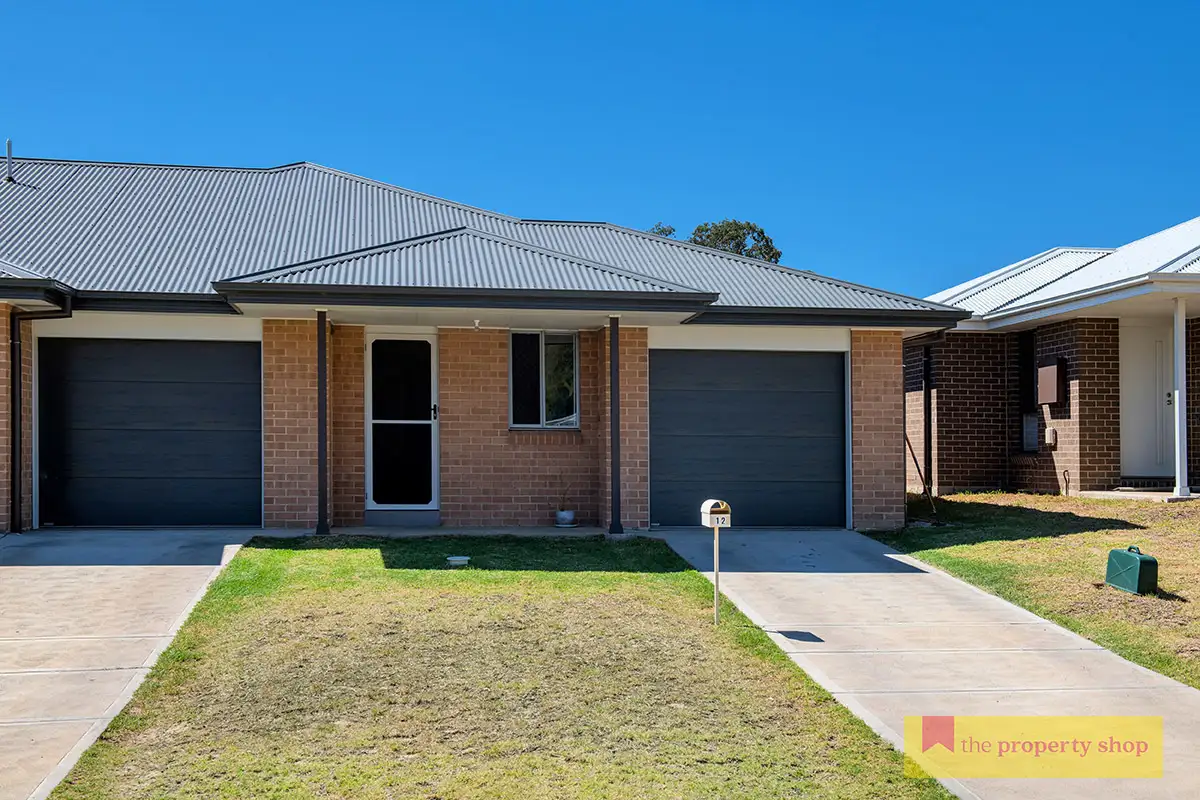 Main view of Homely semi-detached listing, 12 Faucett Drive, Mudgee NSW 2850