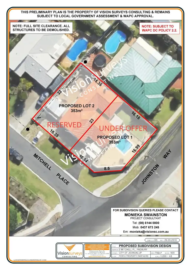Second view of Homely land listing, LOT 1, 2 Mitchell Place, Padbury WA 6025
