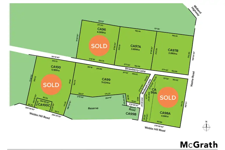 Main view of Homely land listing, CA99 Strawberry Glen Lane, Buninyong VIC 3357
