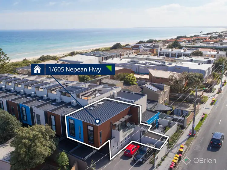 Main view of Homely townhouse listing, 1/605 Nepean Highway, Bonbeach VIC 3196