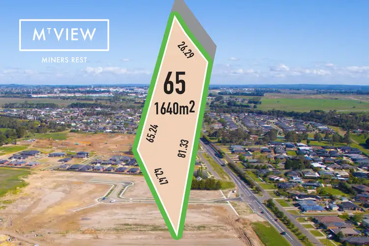 Main view of Homely land listing, LOT 65, 134 Jurify Drive, Miners Rest VIC 3352