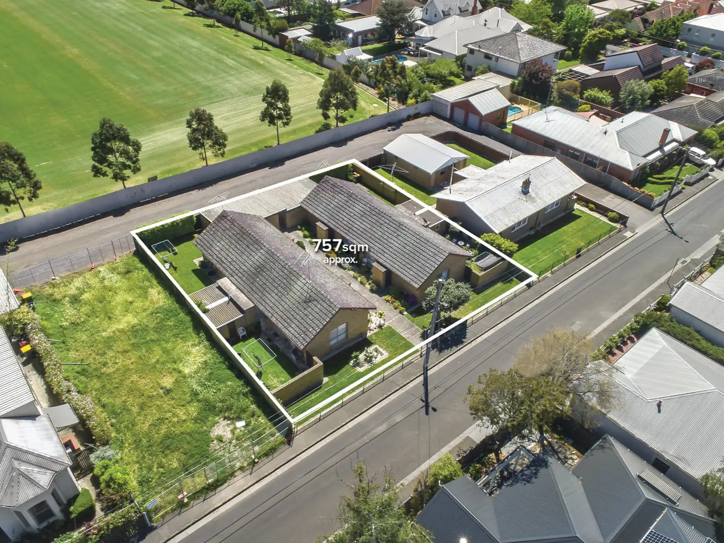 Main view of Homely block of units listing, 1-4/18 Cumberland Street, Newtown VIC 3220