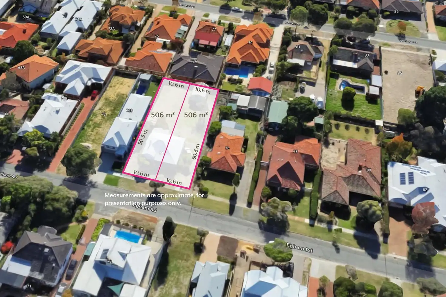 Main view of Homely land listing, LOT 558, 74A Egham Street, Lathlain WA 6100