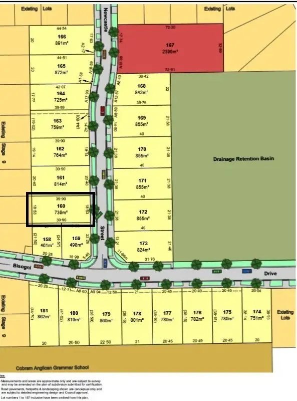 Main view of Homely land listing, LOT 160 Newcastle Street, Cobram VIC 3644