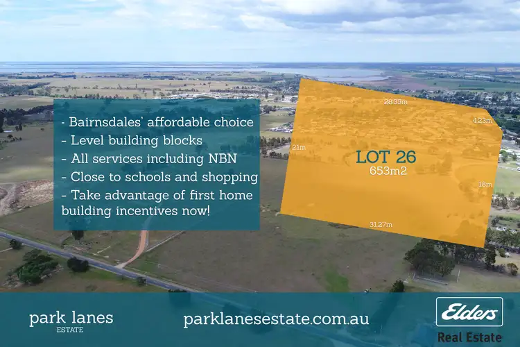Main view of Homely land listing, LOT 26 Park Lanes Estate, Lucknow VIC 3875