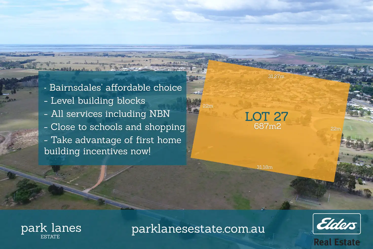 Main view of Homely land listing, LOT 27 Park Lanes Estate, Lucknow VIC 3875