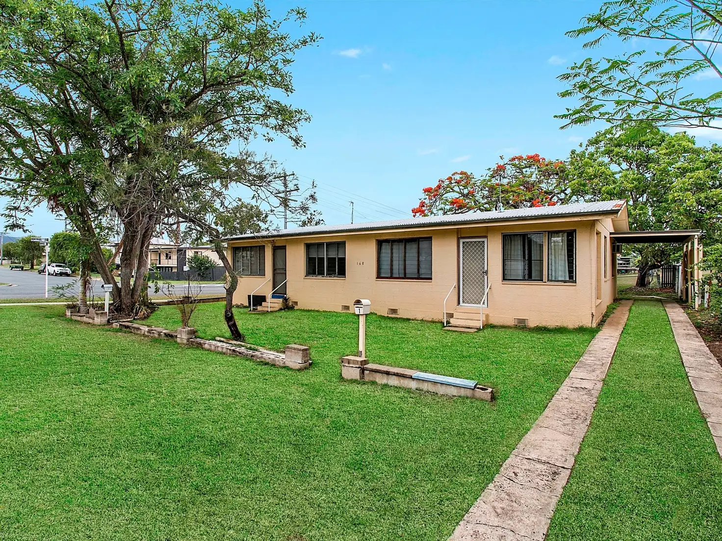 Main view of Homely semi-detached listing, 168 Mostyn Street, Berserker QLD 4701