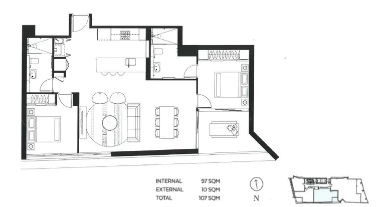 Fourth view of Homely apartment listing, 902/3 Northcliffe Terrace, Surfers Paradise QLD 4217