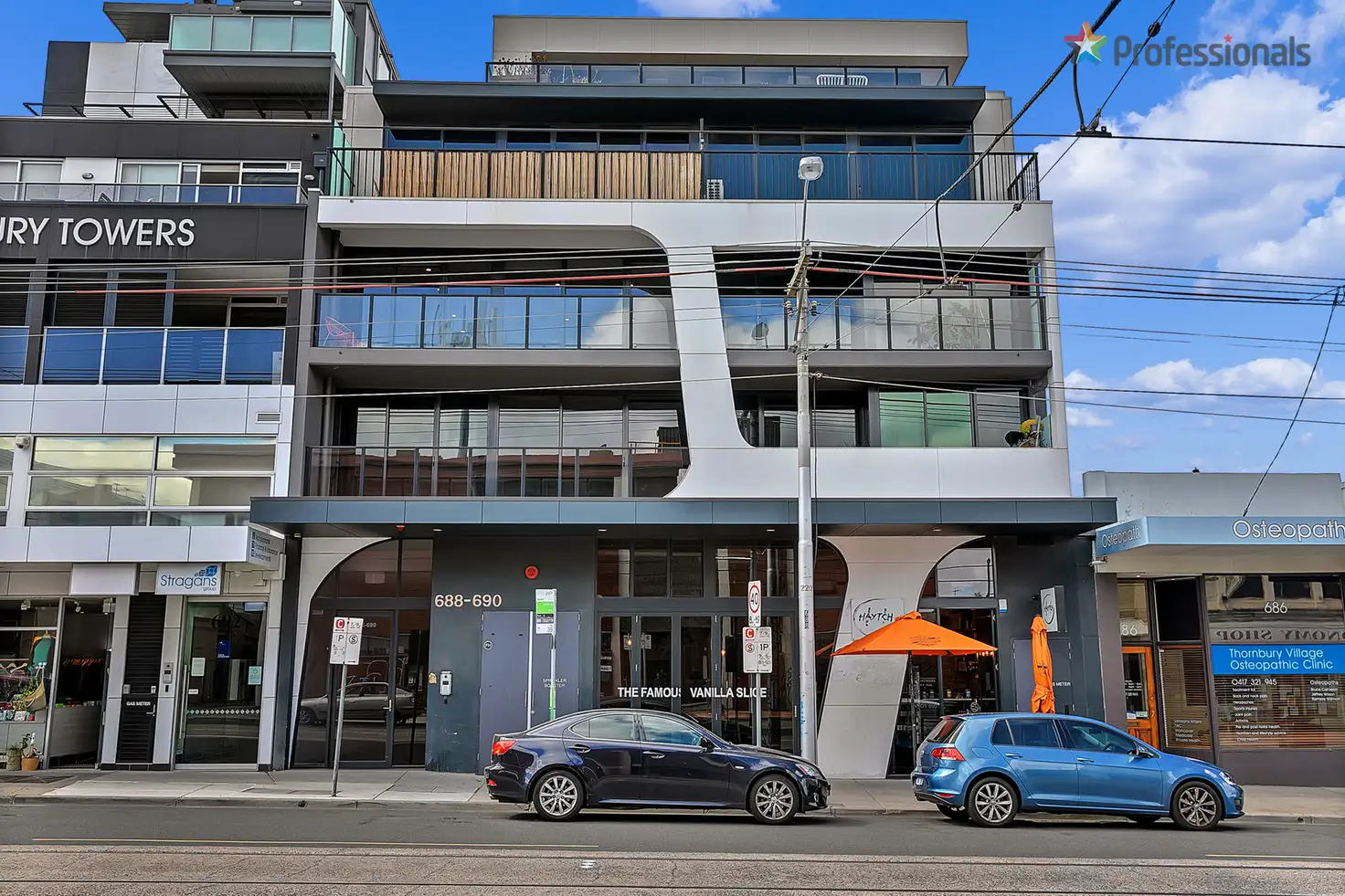 Main view of Homely apartment listing, 302/688-690 High Street, Thornbury VIC 3071