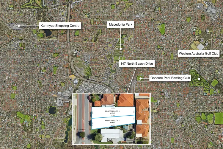 Main view of Homely land listing, 147 North Beach Drive, Osborne Park WA 6017