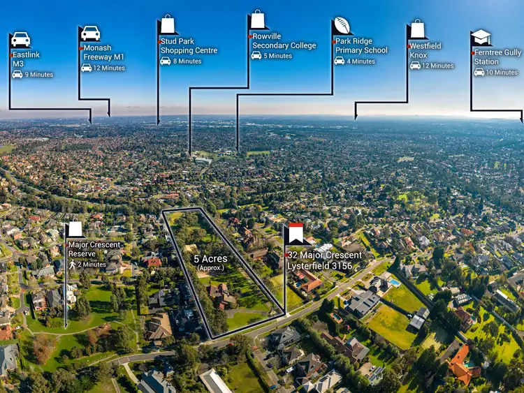 Second view of Homely land listing, 32 Major Crescent, Lysterfield VIC 3156
