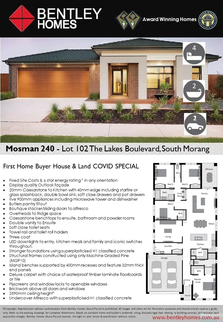 Fifth view of Homely land listing, LOT 113, 257 The Lakes Boulevard, South Morang VIC 3752