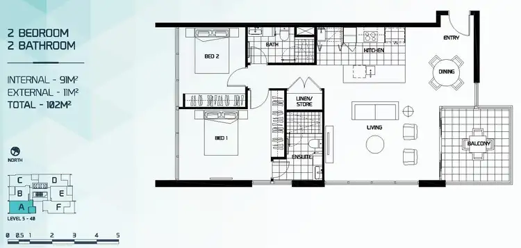 Fourth view of Homely apartment listing, 43/31 Queensland Avenue, Broadbeach QLD 4218