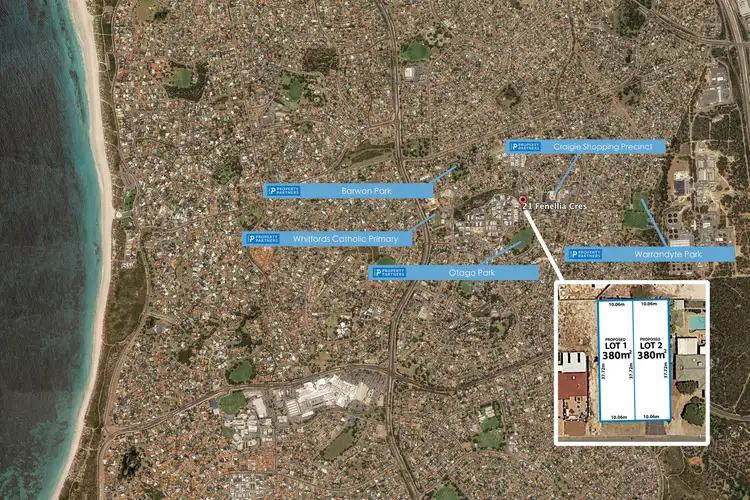 Third view of Homely land listing, LOT 2, 21 Fenellia Crescent, Craigie WA 6025