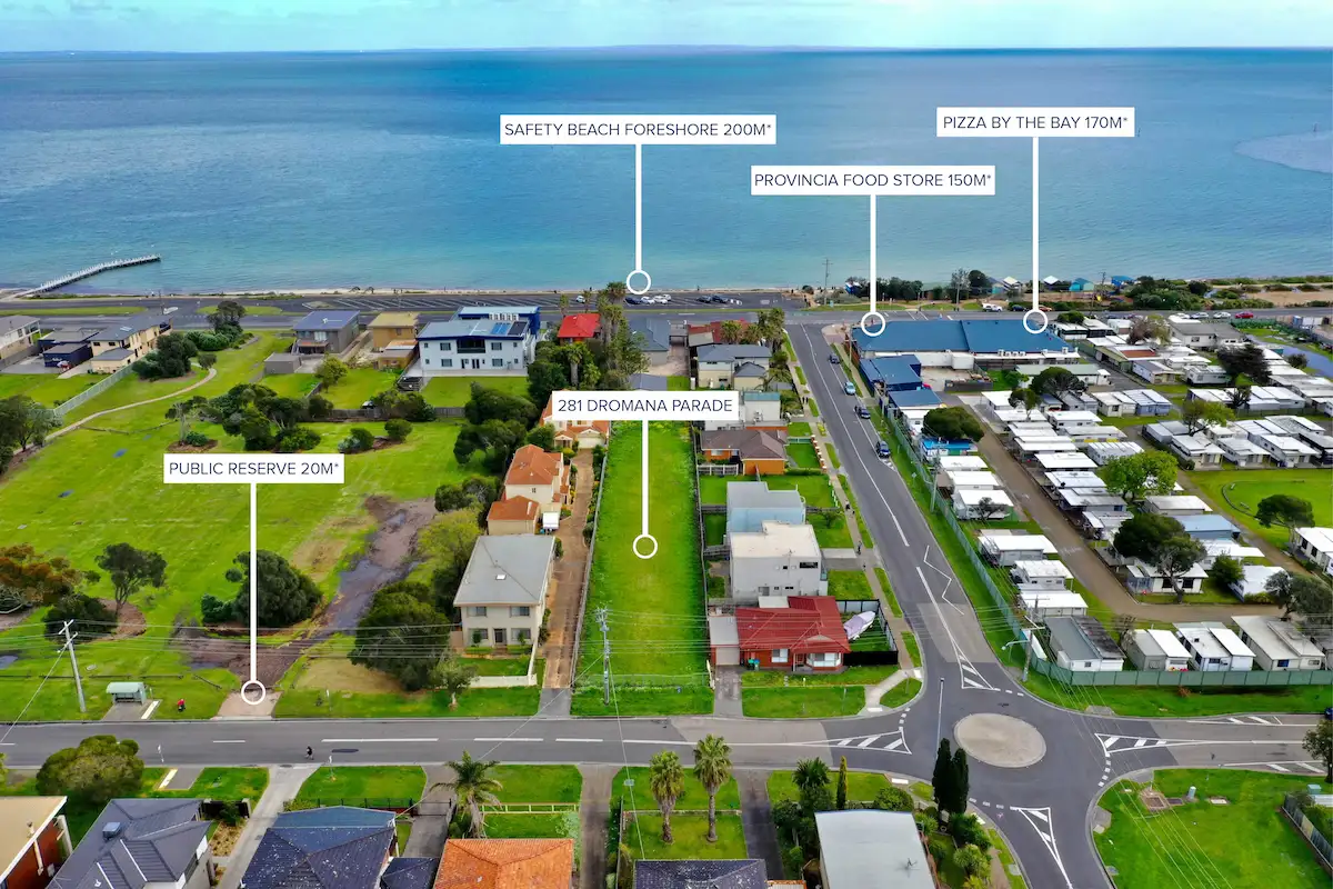 Main view of Homely land listing, 281 Dromana Parade, Safety Beach VIC 3936