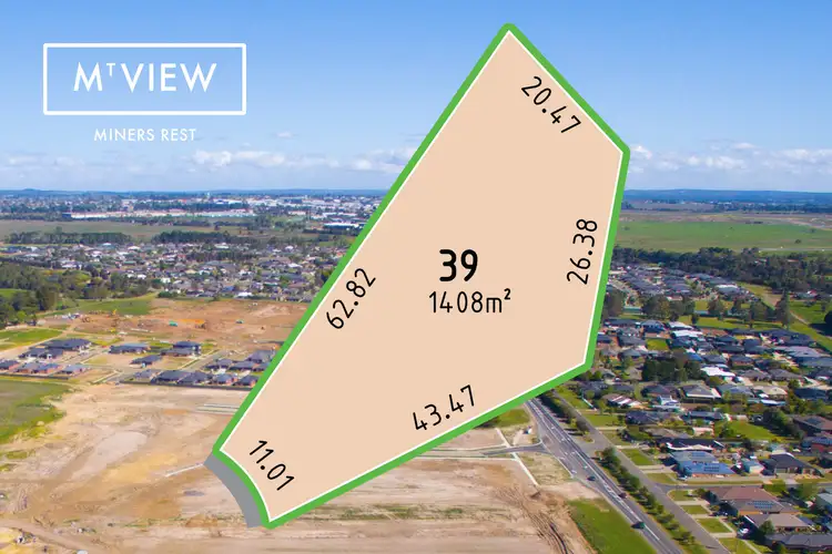 Main view of Homely land listing, LOT 39 Aquiver Terrace, Miners Rest VIC 3352