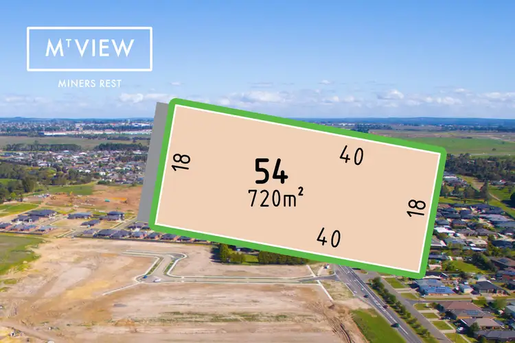 Main view of Homely land listing, LOT 54 Bridle Street, Miners Rest VIC 3352