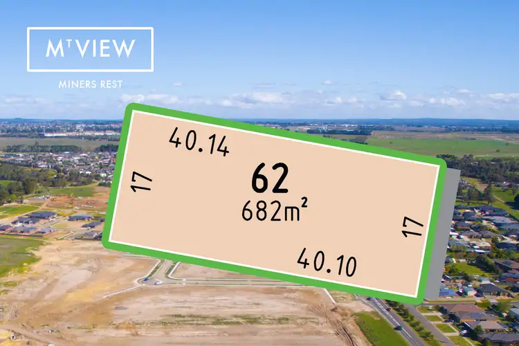 Main view of Homely land listing, LOT 62 Bridle Street, Miners Rest VIC 3352