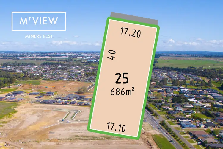 Main view of Homely land listing, LOT 25, 1 Cummins Road, Miners Rest VIC 3352