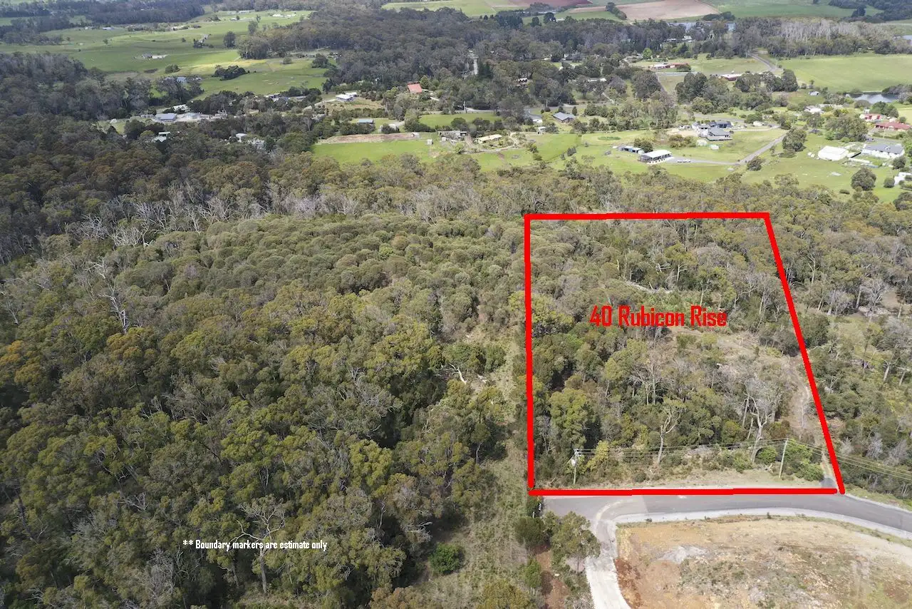 Main view of Homely land listing, 40 Rubicon Rise, Northdown TAS 7307