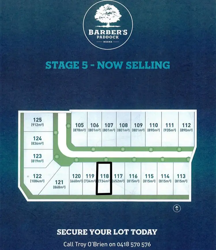 Main view of Homely land listing, LOT Lot 118 Emmylou Place, Barber's Paddock Place, Moama NSW 2731