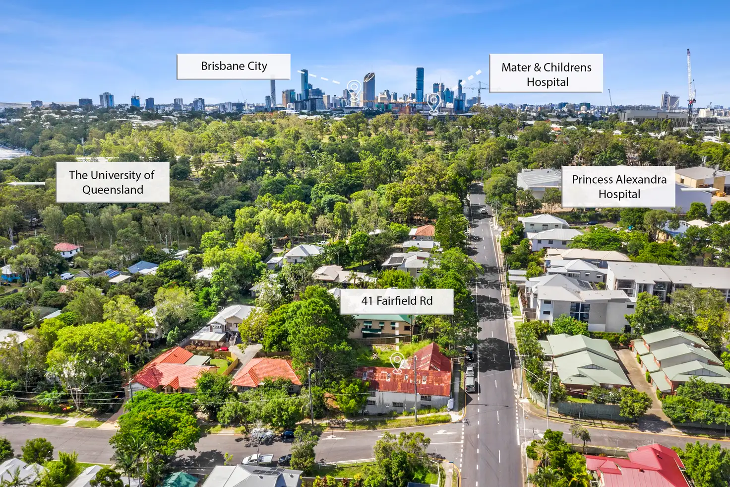 Main view of Homely house listing, 41 Fairfield Road, Fairfield QLD 4103