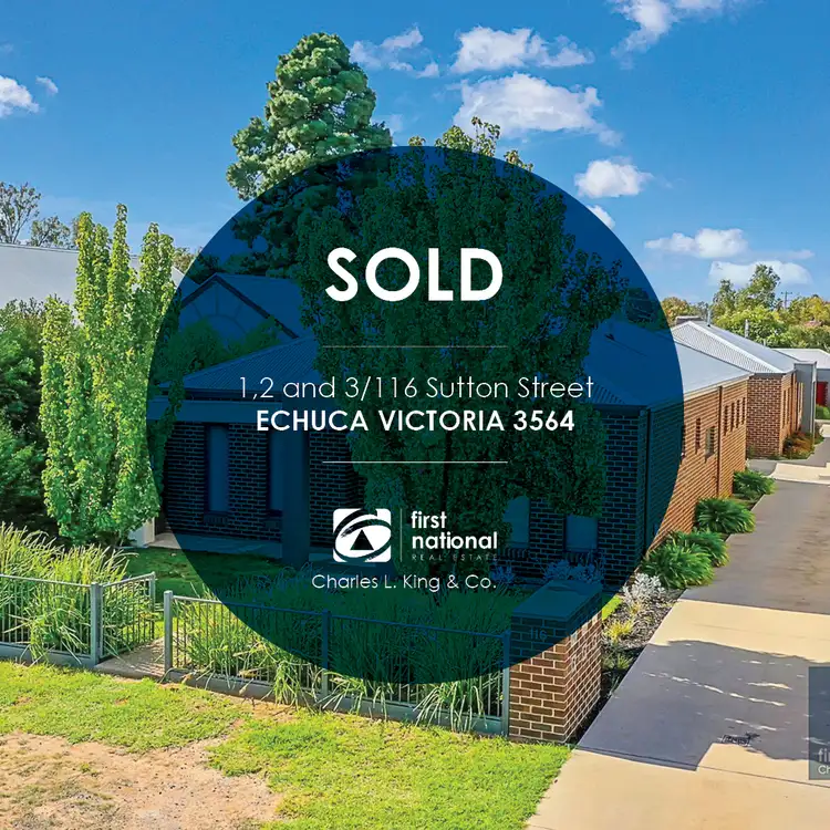 Main view of Homely block of units listing, 1,2 and 3/116 Sutton Street, Echuca VIC 3564