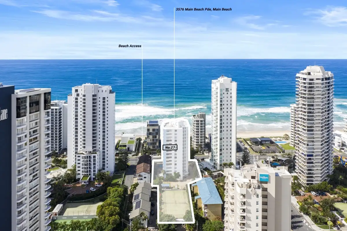 Main view of Homely unit listing, 27/3576 Main Beach Parade 'Carrington Court Apartments', Main Beach QLD 4217