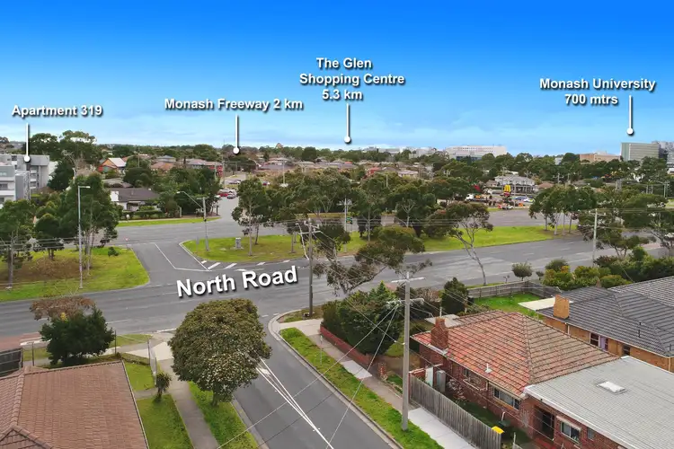 Main view of Homely apartment listing, 319/1457 North Road, Clayton VIC 3168
