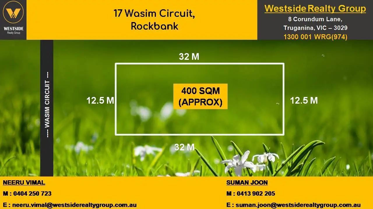 Main view of Homely land listing, 17 Wasim Circuit, Rockbank VIC 3335