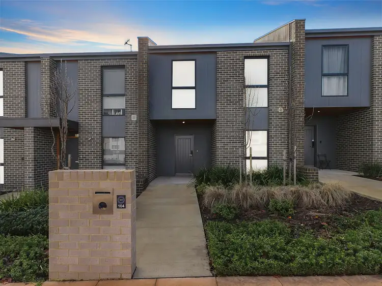 Main view of Homely townhouse listing, 104 Stockman Avenue, Lawson ACT 2617