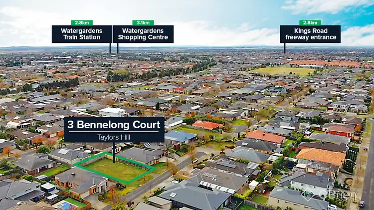 Third view of Homely land listing, 3 Bennelong Court, Taylors Hill VIC 3037